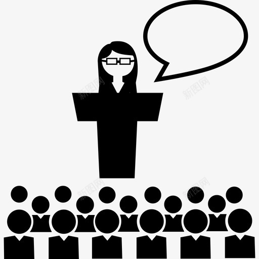 学校小组有一名女生在观众面前讲话人学术1人图标svg_新图网 https://ixintu.com 人 学术1人 学校小组有一名女生在观众面前讲话