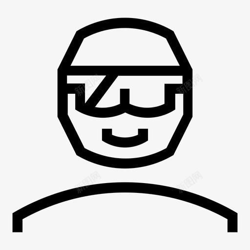 安全眼镜保护加上图标svg_新图网 https://ixintu.com 保护 加上 向前 安全眼镜 忽略 指示 眼睛 联合 镜头
