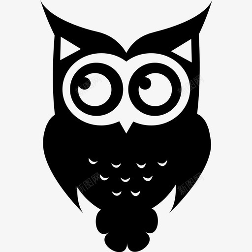 猫头鹰脉冲猫头鹰鸟图标svg_新图网 https://ixintu.com 冠 动物 吃草 无线 猫头鹰 猫头鹰鸟 脉冲 跳动