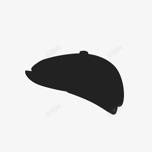 报童帽展示件复古图标svg_新图网 https://ixintu.com 复古 对象 展示件 帽子 报童帽 文章 旧 材料 项目