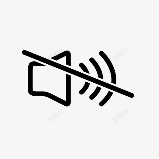 静音音量控制声音图标svg_新图网 https://ixintu.com ui元素 升高 声音 扬声器静音 无音量 降低音量 静音 静音音量 音量控制