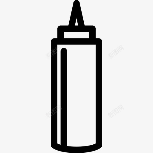 番茄酱餐厅芥末图标svg_新图网 https://ixintu.com 厨房 厨房大纲3 咖啡馆 番茄酱 肉汁 芥末 调味品 酱汁 食物 餐厅