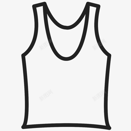 背心衣服男装图标svg_新图网 https://ixintu.com 内衬衫 打老婆 无袖 棉质束腰外衣 男装 背心 衣服 衬衫