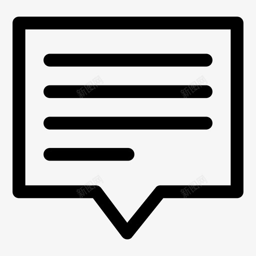 评论反应通知图标svg_新图网 https://ixintu.com 交流 信息 反应 对话 注意事项 活动 行动 行图标 评论 谈话 通知