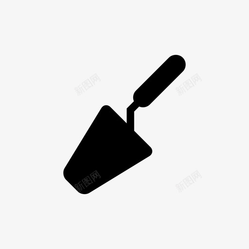 抹子工具磨光图标svg_新图网 https://ixintu.com 修理工具 处理 工具 平整 抹子 施工 磨光 铲子