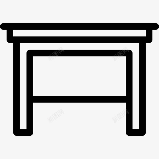 桌子座位无图标svg_新图网 https://ixintu.com 保持 内饰 家具 家具线图标 已售 座位 无 桌子 椅子 粗体 金色