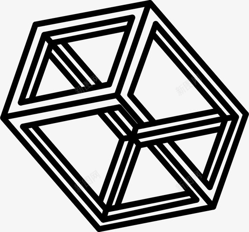 不可能形状3penrose光学图标svg_新图网 https://ixintu.com escheresque penrose 不可判定 不可能形状3 光学 光学错觉图标 几何 图形 错觉