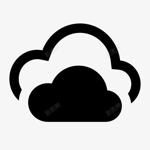 阴天不晴材质图标svg_新图网 https://ixintu.com 不晴 云 天气 材料设计天气迷你 材质设计 阴天 阴暗