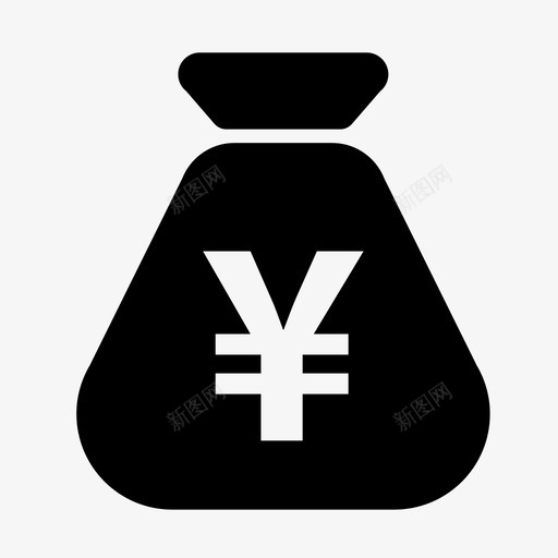 现金袋赢款财富图标svg_新图网 https://ixintu.com 宝藏 收益 日元 日本货币 现金袋 财富 货币 赢款 钱袋