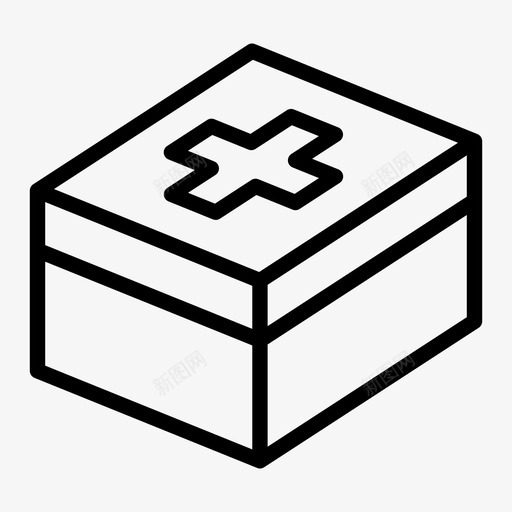 急救箱预防措施药房图标svg_新图网 https://ixintu.com 医疗护理 急救箱 泰诺 绷带 药品 药品线 药房 预防措施