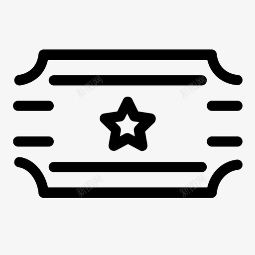 电影票开始标志图标svg_新图网 https://ixintu.com 休闲 入口 十二宫 娱乐 开始 开放 标志 点击 电影 电影和电影 电影票 电影院