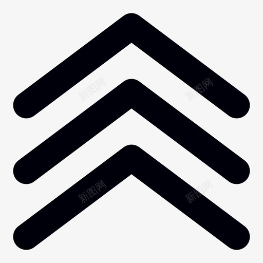 向上三箭头派图标svg_新图网 https://ixintu.com 三个V形 三箭头 向上 干燥 方向 沿着 派 清洁 蛋糕