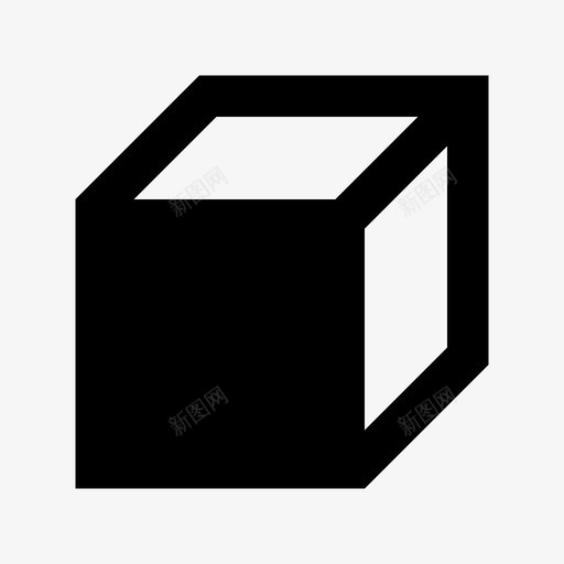 立方体形状不图标svg_新图网 https://ixintu.com 不 保持 出售 形状 盒子 立方体 立方体形状 粗体 设计材料设计图标 造型 金色
