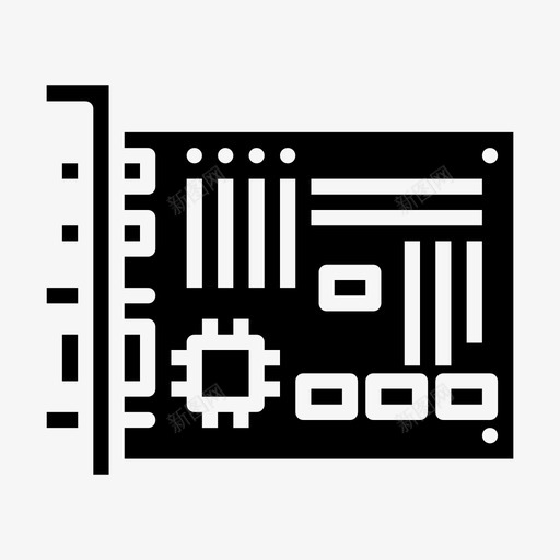 硬件nope主板图标svg_新图网 https://ixintu.com hold nope 主板 图形 已售出 电子设备第1卷实心 硬件 粗体 芯片 设备 金色