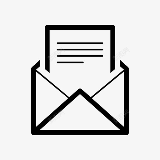 信件便条信息图标svg_新图网 https://ixintu.com 书写 便条 信件 信封 信息 卡片 文件 电子邮件 通信 邮件
