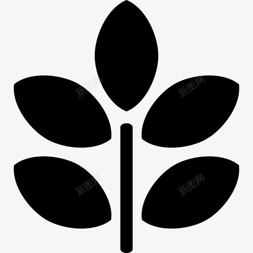 植物的叶子自然尖的图标svg_新图网 https://ixintu.com 尖的图标 植物的叶子 自然