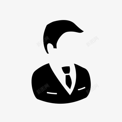商人西装信号图标svg_新图网 https://ixintu.com 信号 加上 商人 工作 指示 推迟 花式 西装