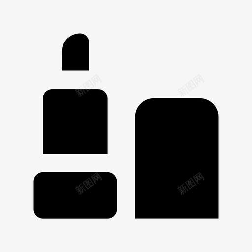 唇膏化妆品唇彩图标svg_新图网 https://ixintu.com SPA材质设计图标 化妆品 唇彩 唇膏 美容
