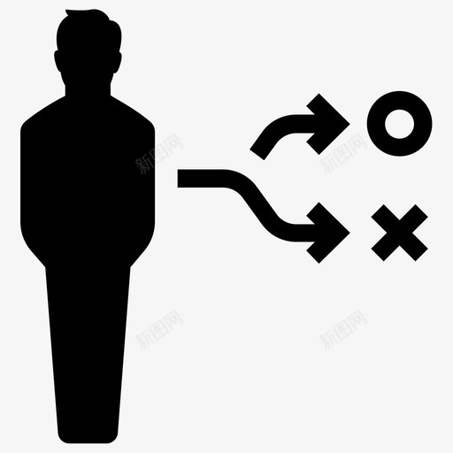 战略计划管理图标svg_新图网 https://ixintu.com 业务人员第二卷 决策 减法 删除 另一个 忽略 战略 检查 管理 计划