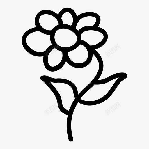 花芽自然美图标svg_新图网 https://ixintu.com 手绘 春天 植物 玫瑰 自然 自然美 花 芽