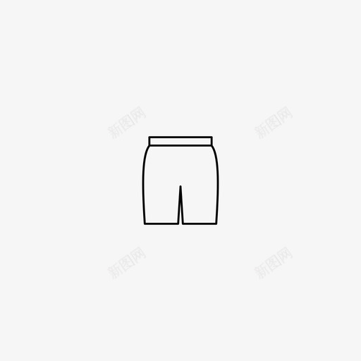 短裤简单裤子图标svg_新图网 https://ixintu.com 七分裤 内裤 服装店 牛仔裤 短裤 穿 简单 衣服 裤子