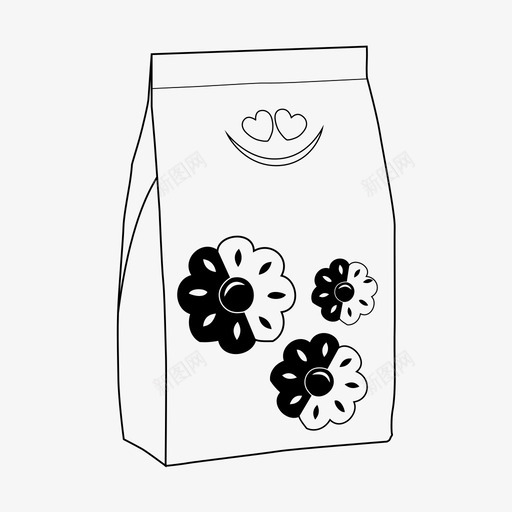 采购产品饼干袋子饼干烘焙食品图标svg_新图网 https://ixintu.com 包装 图像 烘焙食品 盒子 袋子饼干 采购产品饼干 零食 饼干