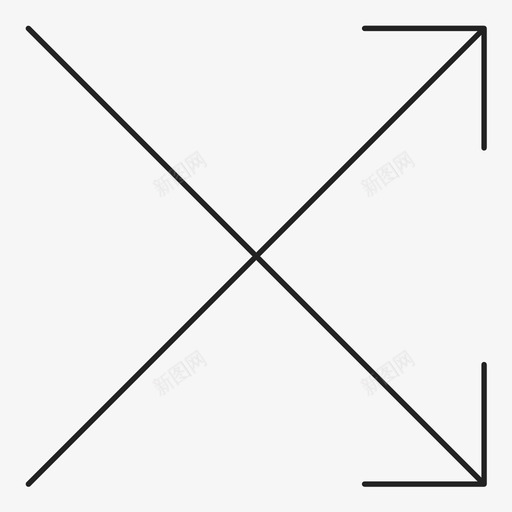 gns箭头001向右交叉图标svg_新图网 https://ixintu.com gns箭头001向右交叉