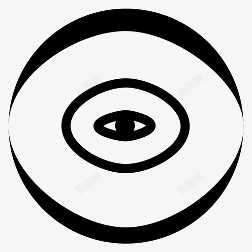 斜视眼睛图标svg_新图网 https://ixintu.com 斜视 眼睛