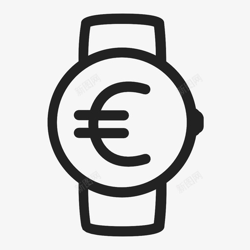 智能手机欧元款式货币图标svg_新图网 https://ixintu.com advance android wear 时尚 昂贵 智能手机欧元 款式 设计 货币