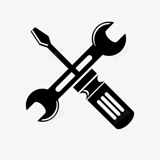 工具车间套件图标svg_新图网 https://ixintu.com 五金 套件 工具 服务 机械 汽车 熨斗 维修 车间