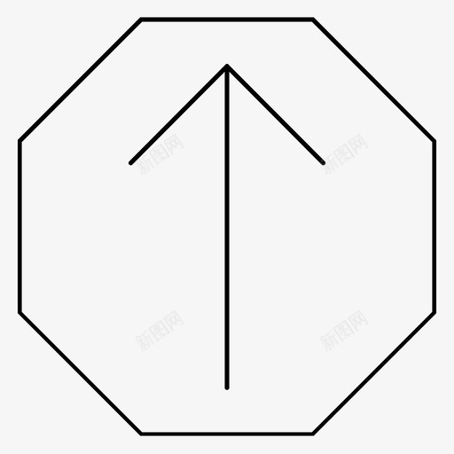 向上箭头方向图标svg_新图网 https://ixintu.com 上载 向上箭头 图标 圆形 方向 此侧朝上 箭头向上上载方向