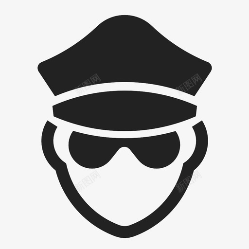 警察袭击权威图标svg_新图网 https://ixintu.com 保安 摄像机 权威 法律 袭击 警官 警察 辩护