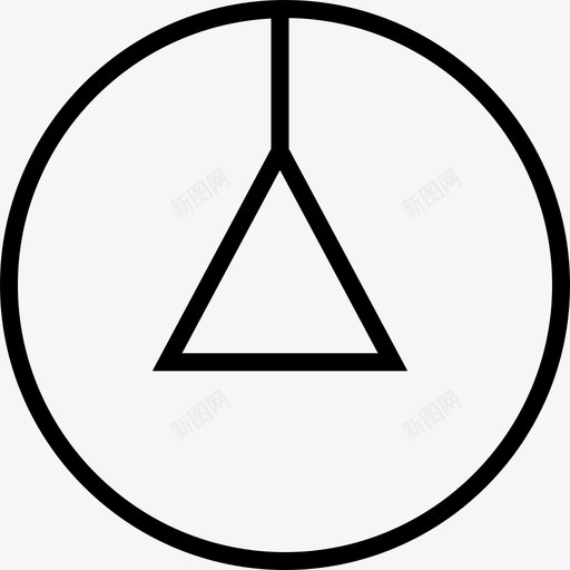 箭头石头指针图标svg_新图网 https://ixintu.com 光明会 吊坠 向上 指针 方向 死亡圣器 石头 神秘 箭头 箭头2