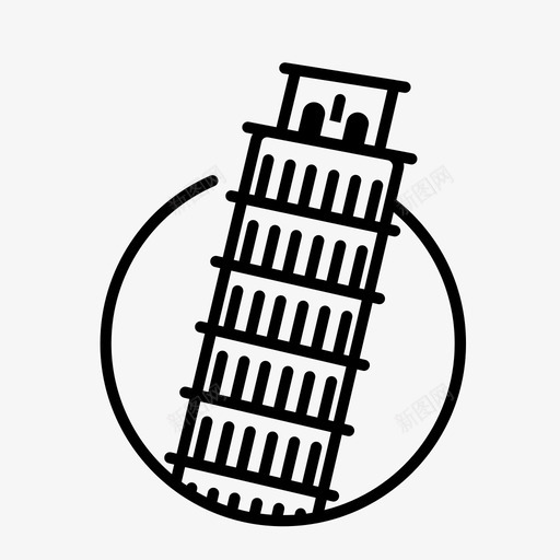 比萨奇迹托斯卡纳图标svg_新图网 https://ixintu.com 塔楼 大教堂 奇迹 建筑 意大利 托斯卡纳 比萨 省
