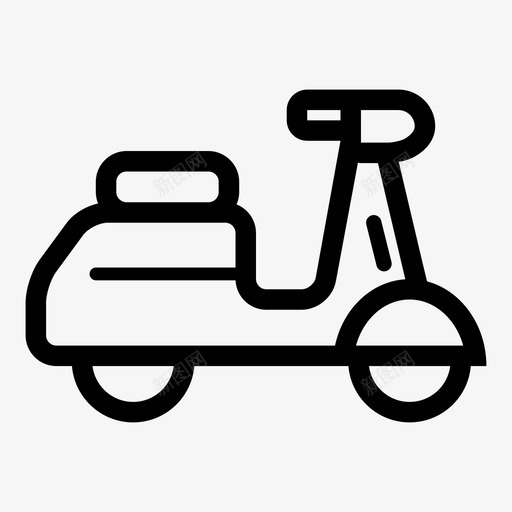 滑板车女士专用无自行车图标svg_新图网 https://ixintu.com vespa 两轮车 交通工具 城市交通工具 女士专用 巴贾杰 无摩托车 无自行车 滑板车