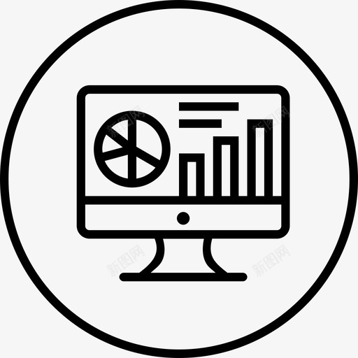 静态分析网页搜索引擎优化圆线图标svg_新图网 https://ixintu.com 网页搜索引擎优化圆线 静态分析