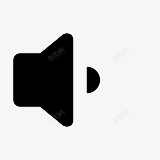 低音量扬声器声音图标svg_新图网 https://ixintu.com 低音量 保持 否 声音 已售出 扬声器 粗体 软 金色 音频
