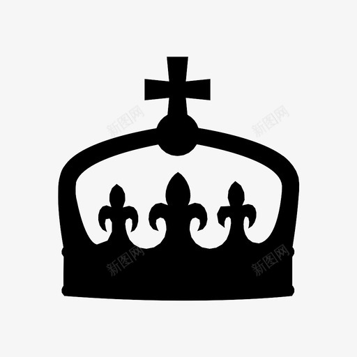 女王英国皇冠图标svg_新图网 https://ixintu.com 君主 君主制 国王 女王 旧 权力 皇冠 花式 英国