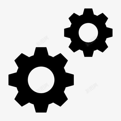 cogs修复首选项图标svg_新图网 https://ixintu.com cogs 保留 修复 否 售出 流行图标集glyph 粗体 调整 配置 首选项 黄金