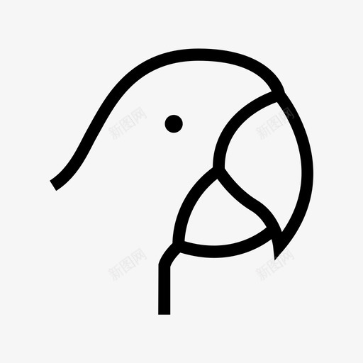 鹦鹉喙鸟图标svg_新图网 https://ixintu.com 动物和鸟类线图标 喙 宠物 彩色 海盗 热带 鸟 鹦鹉
