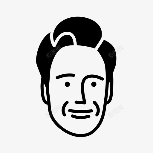 人物微笑男人图标svg_新图网 https://ixintu.com 人 人物 头 头发 微笑 用户 男人 眼睛 脸
