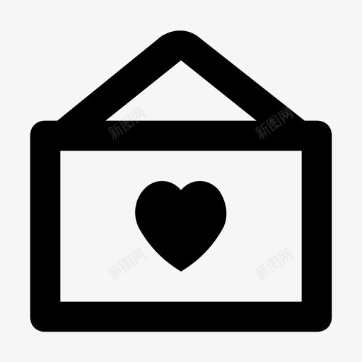 相框爱与浪漫材质标图标svg_新图网 https://ixintu.com 爱与浪漫材质设计图标 相框
