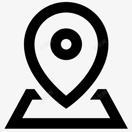 地图引脚gps位置图标svg_新图网 https://ixintu.com 96x96像素完美 gps 位置 地图 地图引脚 应用程序接口48x48 引脚 点