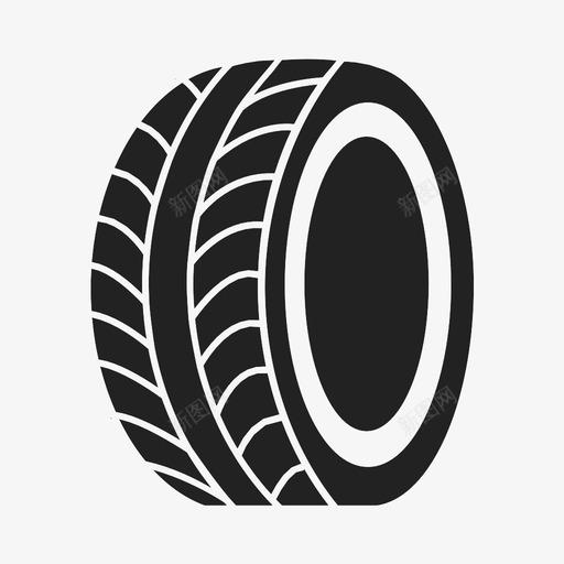 轮胎圆环赛车图标svg_新图网 https://ixintu.com 圆环 橡胶 燃烧橡胶 胎面 赛车 车轮 轮胎