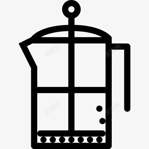 法国出版社餐厅老式图标svg_新图网 https://ixintu.com 优雅 厨房 厨房大纲3 咖啡 法国出版社 爪哇 美食 老式 醒酒 餐厅