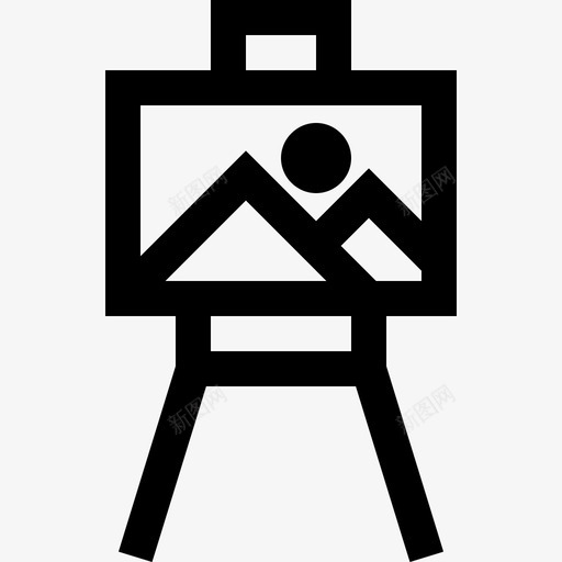 绘画艺术工艺图标svg_新图网 https://ixintu.com 商业服务卷3 工艺 形成 形象 派 绘画 肖像 艺术 补充 风景