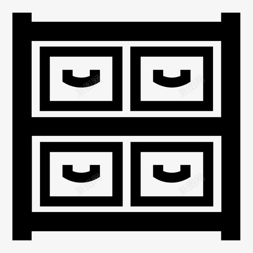 仓库保险箱抽屉图标svg_新图网 https://ixintu.com almari 仓库 保险箱 办公桌 抽屉 数据 箱子