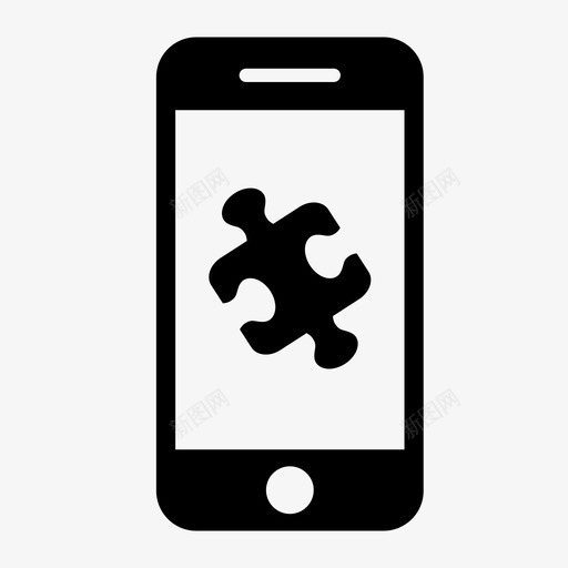 手机游戏拼图指示图标svg_新图网 https://ixintu.com 乐趣 删减 删除 手机游戏 拼图 指示 检查 添加 移动集合1