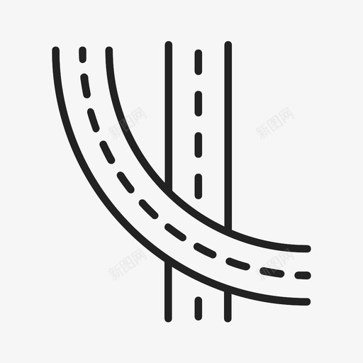 天桥道路简历图标svg_新图网 https://ixintu.com 信息 十字路口 天桥 星象 标志 点击 简历 车道 道路 高速公路