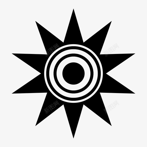 太阳阴森阵势图标svg_新图网 https://ixintu.com 伤感 多愁善感 太阳 阴森 阵势 馅饼